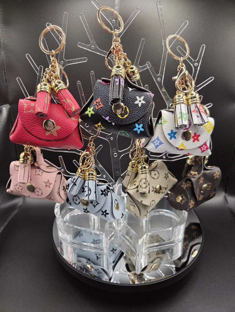 New Novelty Faux Leather Bag Charm / Keychain